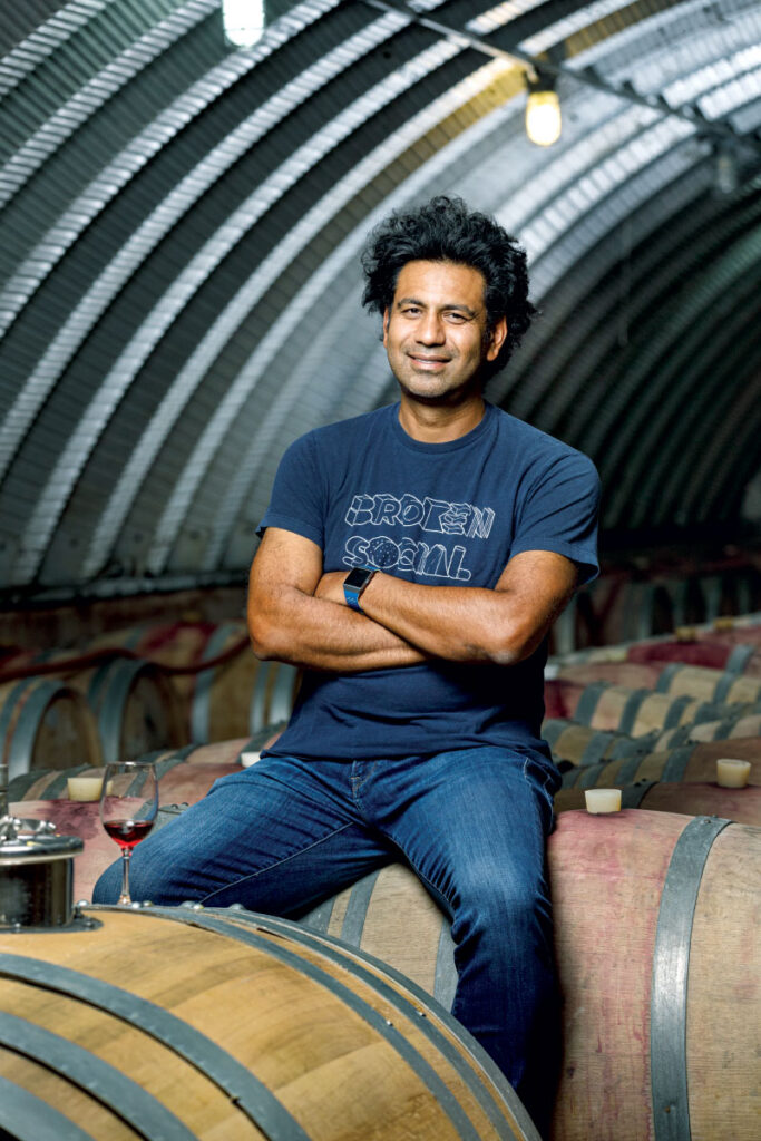 Shiraz Mottiar sitting on barrel