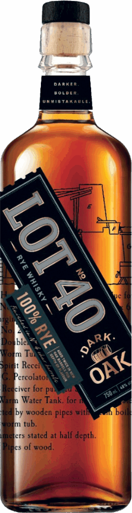 Bottle of Lot 40 whisky