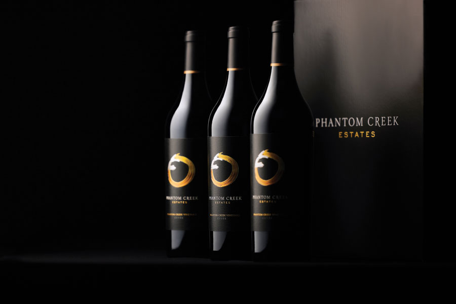 Bottles of Phantom Creek Estates wine