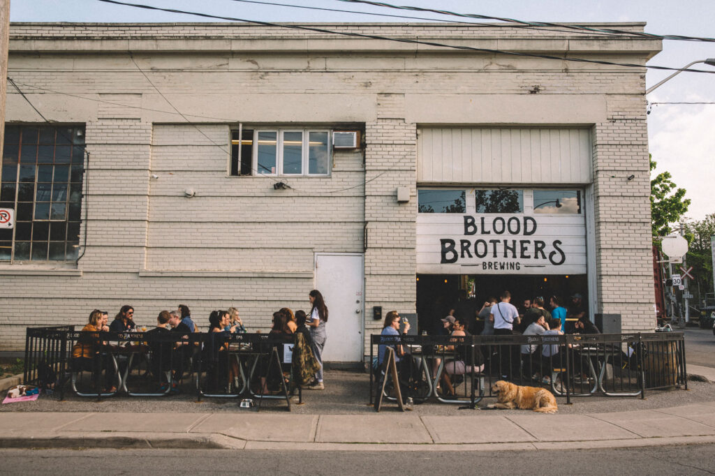 Exterior of Blood Brothers Brewing