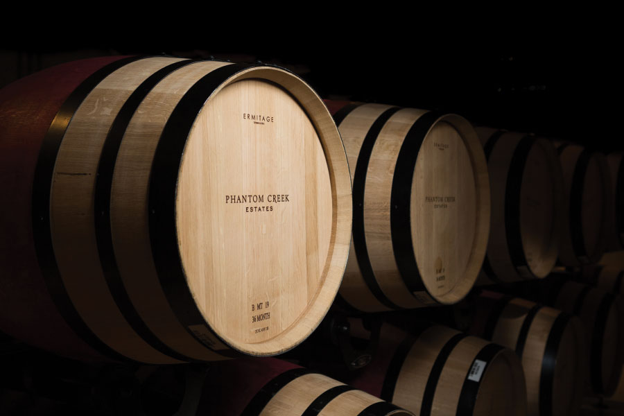 Wine barrels