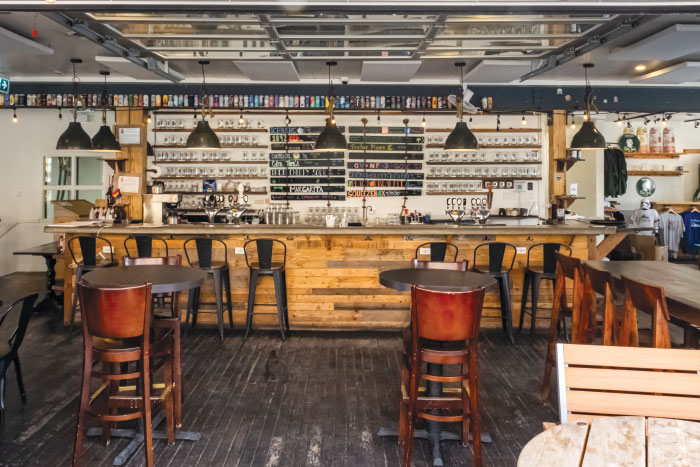 Interior of Quidi Vidi Brewery Co.