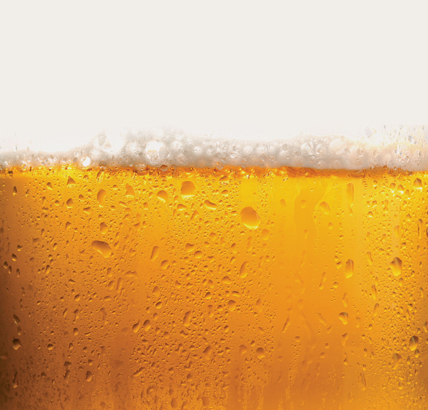 Close up of beer in glass