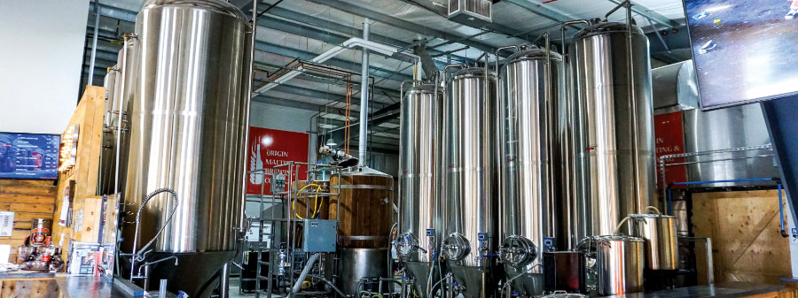 Origin Malting & Brewing Co. brewhouses