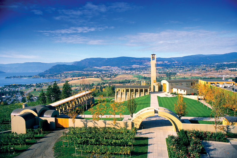 Aerial view of Mission Hill winery