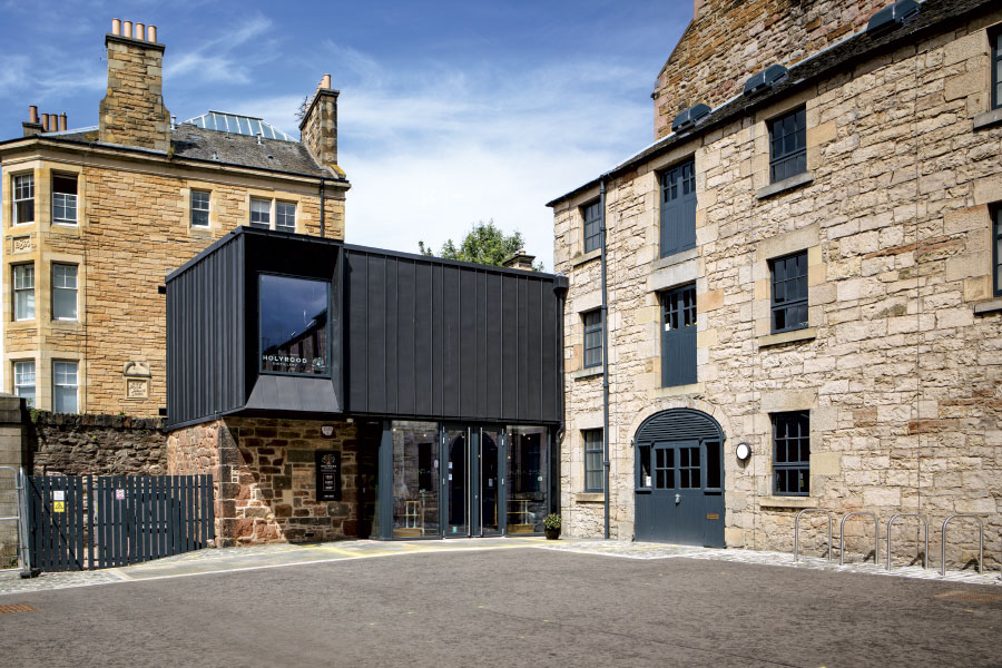 Exterior shot of Holyrood Distillery