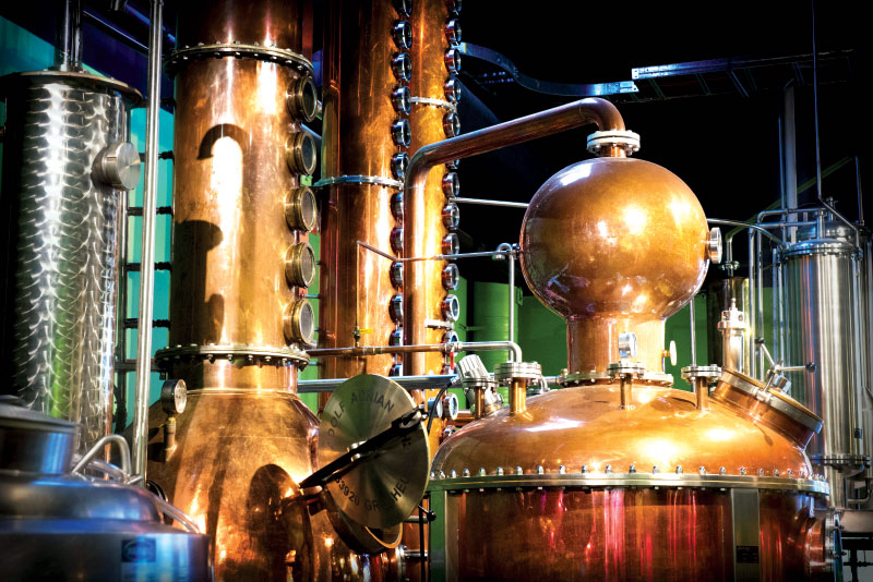 Copper pot stills