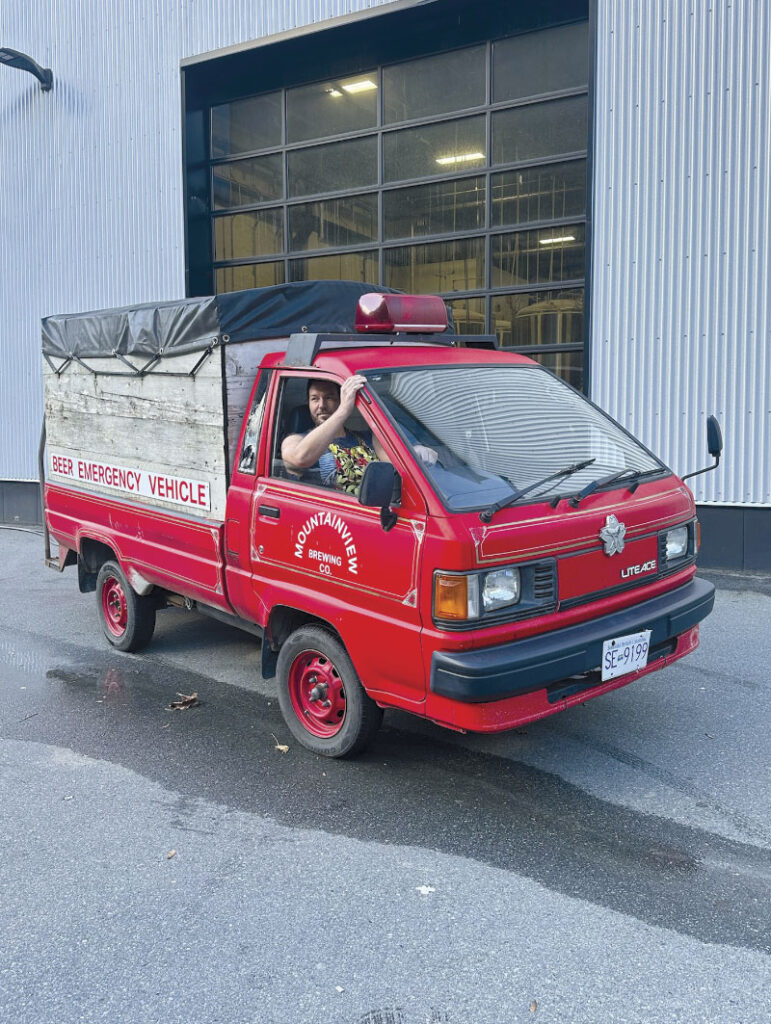 Mountainview Brewing Co. mini-emergency vehicle