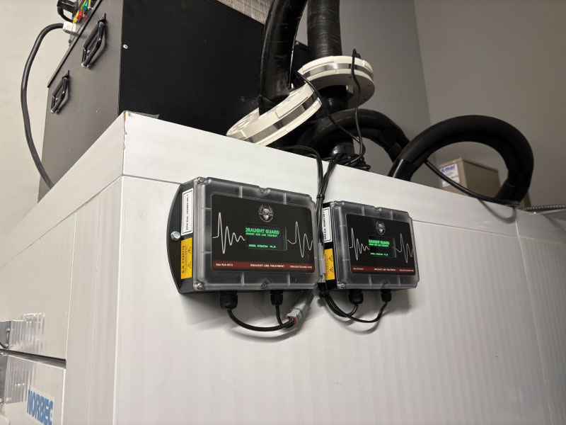 Installed Draught Guard system