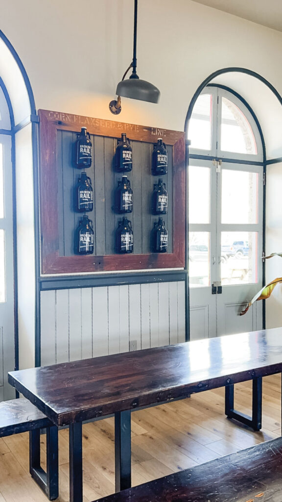 Art installation inside brewery