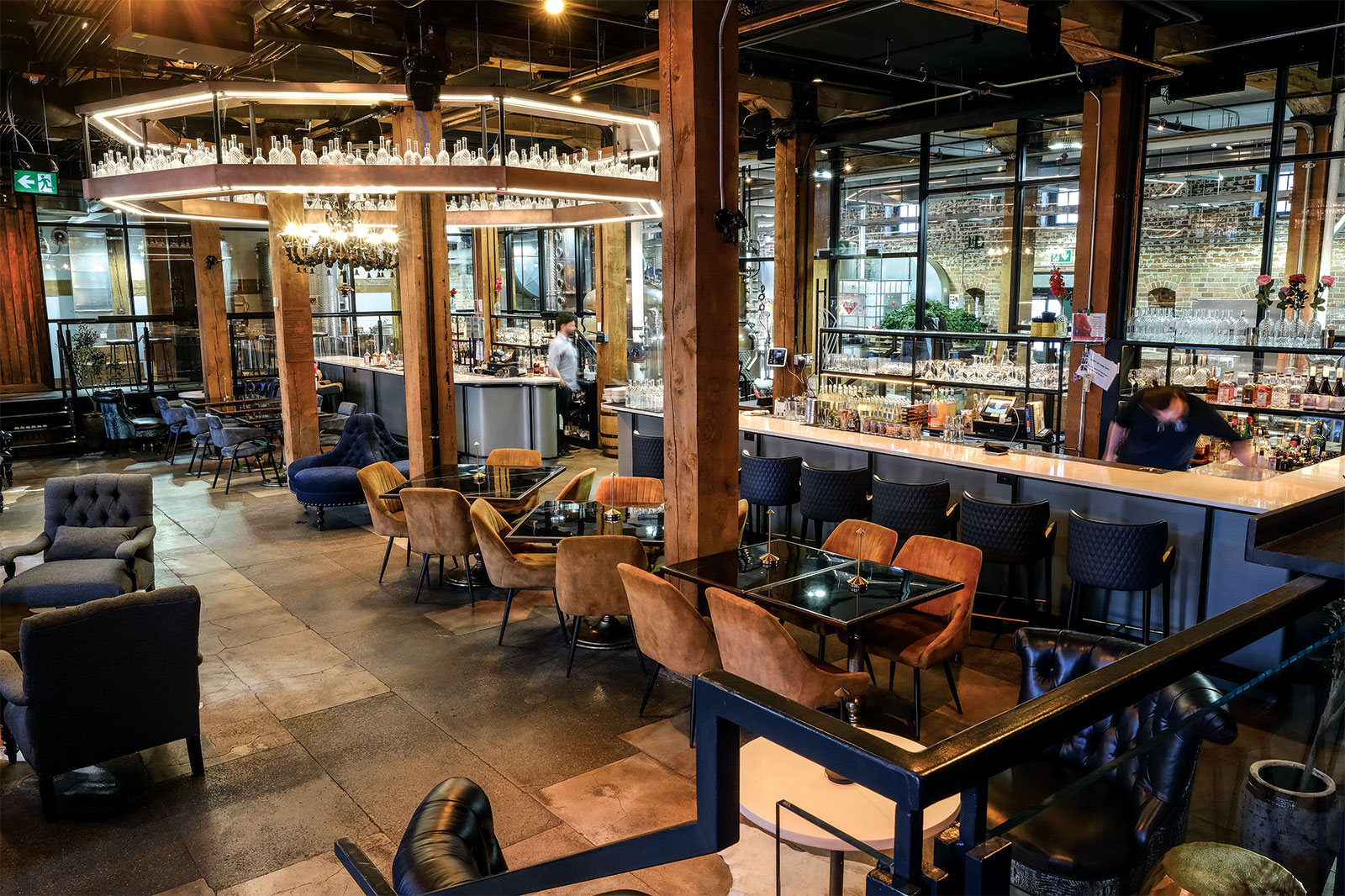 interior view of restaurant & bar area