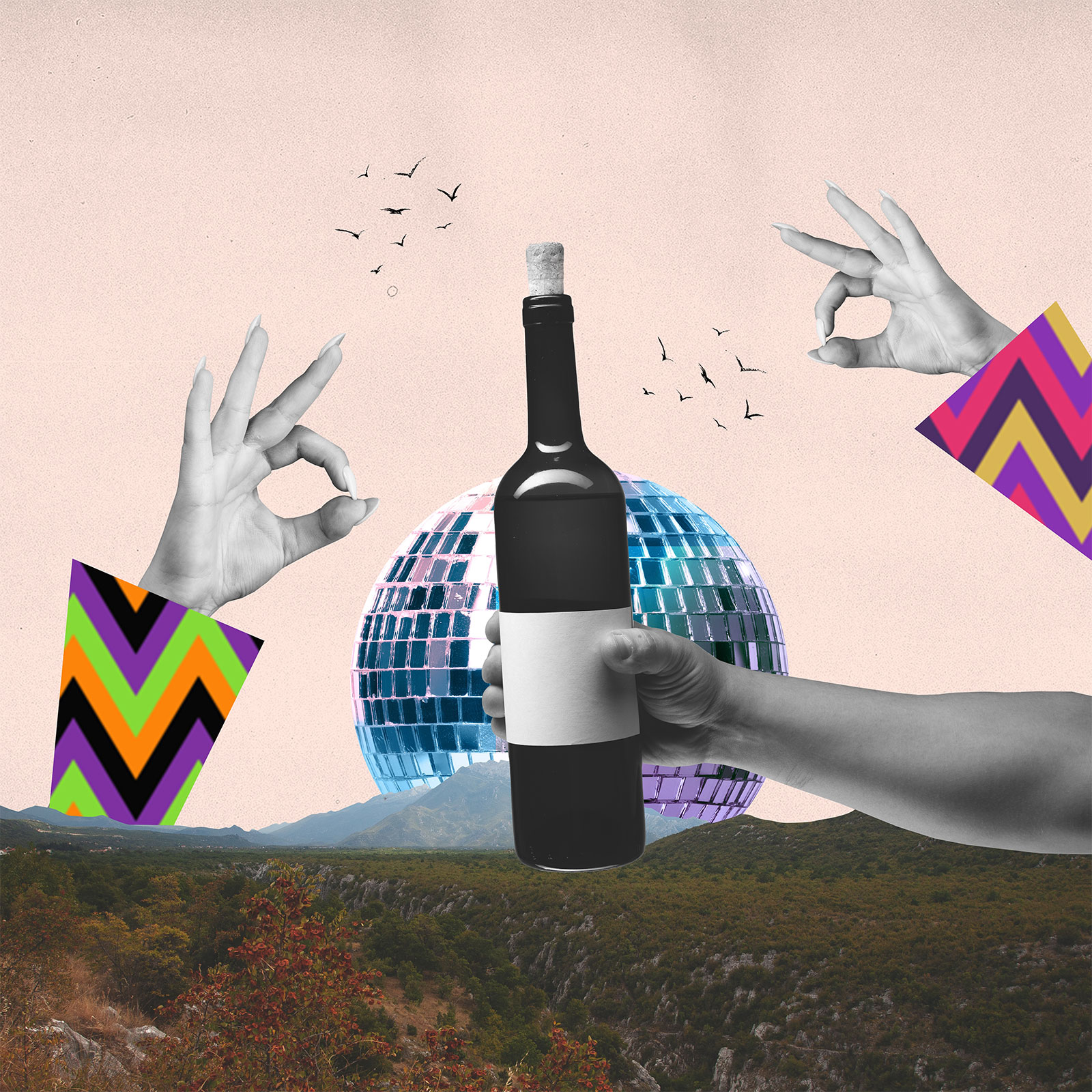 Contemporary art collage