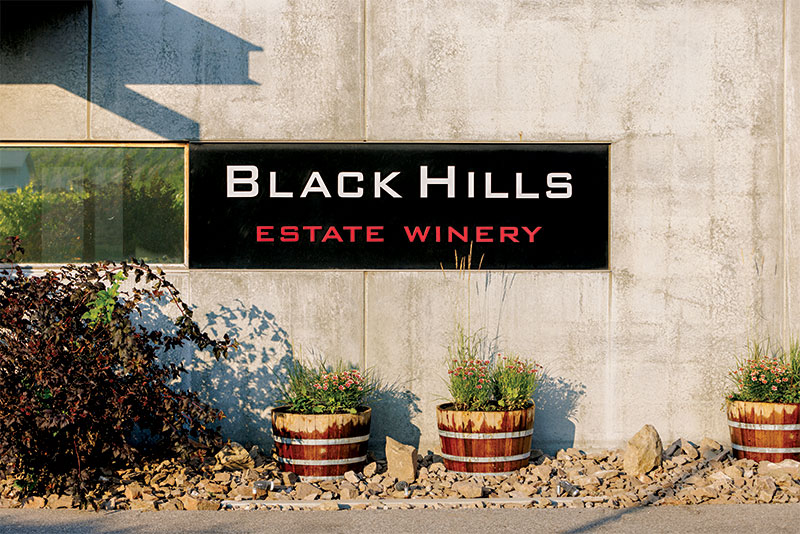 Black Hills Estate Winery signage