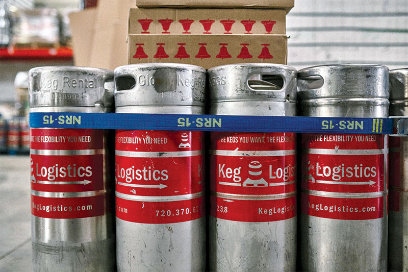 Row of kegs