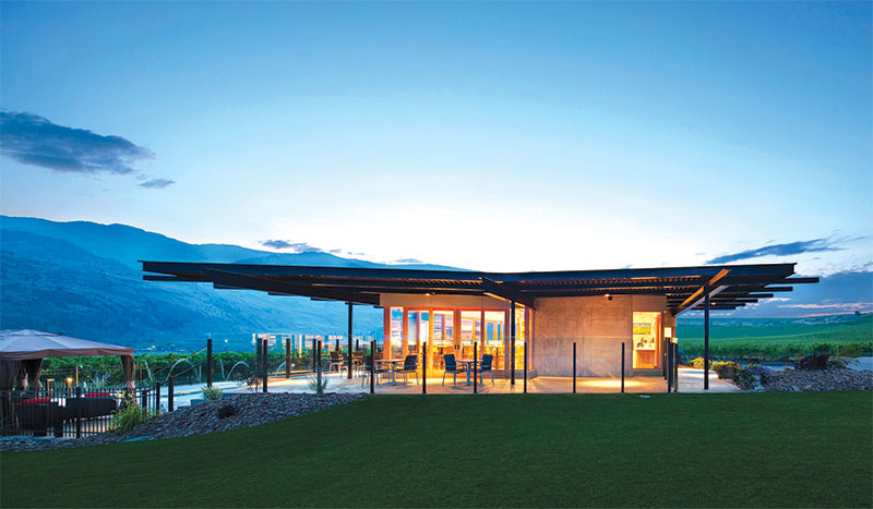 Exterior shot of Black Hills Estate Winery